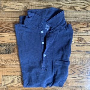 J. Crew polo garment dyed navy blue men’s shirt